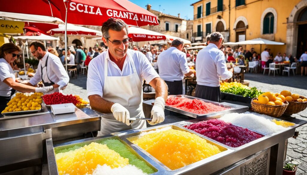 Authentische sizilianische Granita
