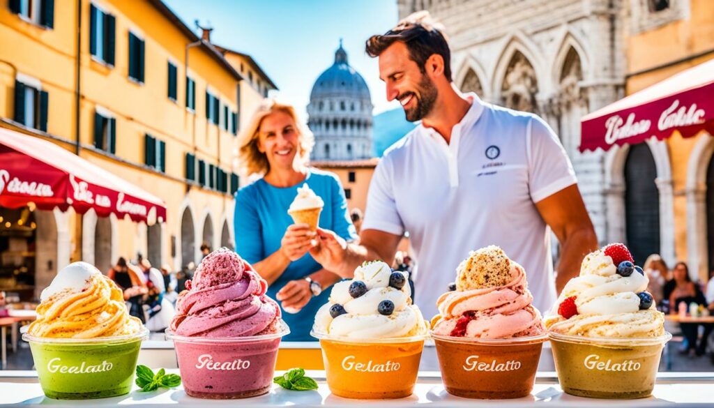 Gelato in Pisa