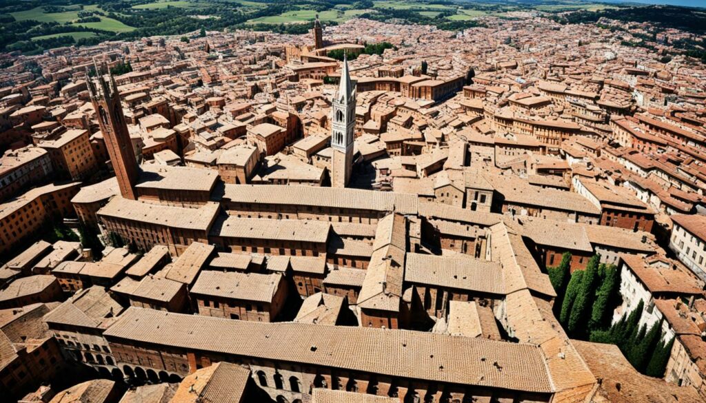 Gotische Architektur in Siena